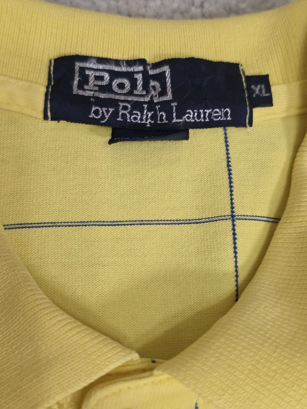 Polo by Ralph Lauren Yellow Windowpane Short-Sleeve Polo XL